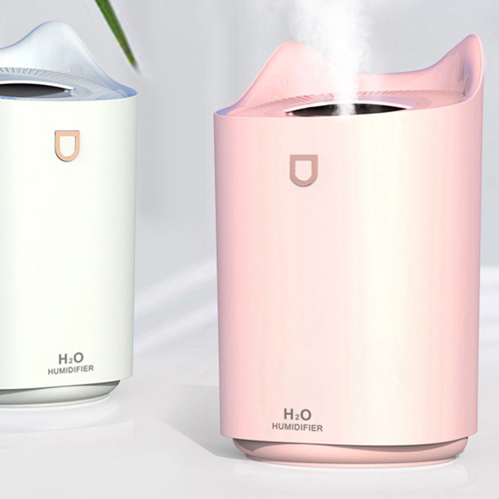 2L Air Humidifier USB Deep Hydration Fine Spout Multifunction Desk Humidifier Ambient Light for Office Pink V1294-YM0512-3113220277212