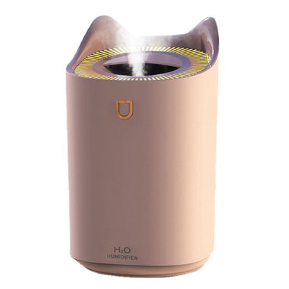 2L Air Humidifier USB Deep Hydration Fine Spout Multifunction Desk Humidifier Ambient Light for Office Pink V1294-YM0512-3113220277212