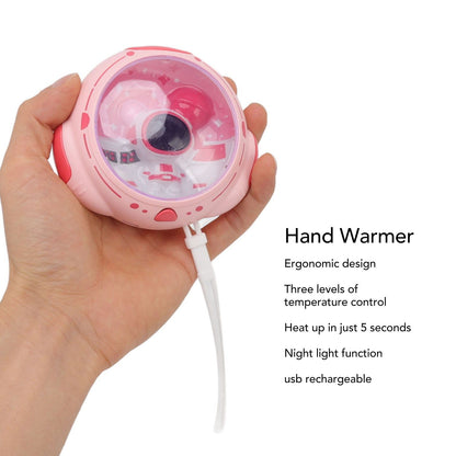 Hand Warmer 3600mAh USB Rechargeable Night Light Function Portable Hand Warmer for Winter Outdoor V1294-YM0512-3113220277611