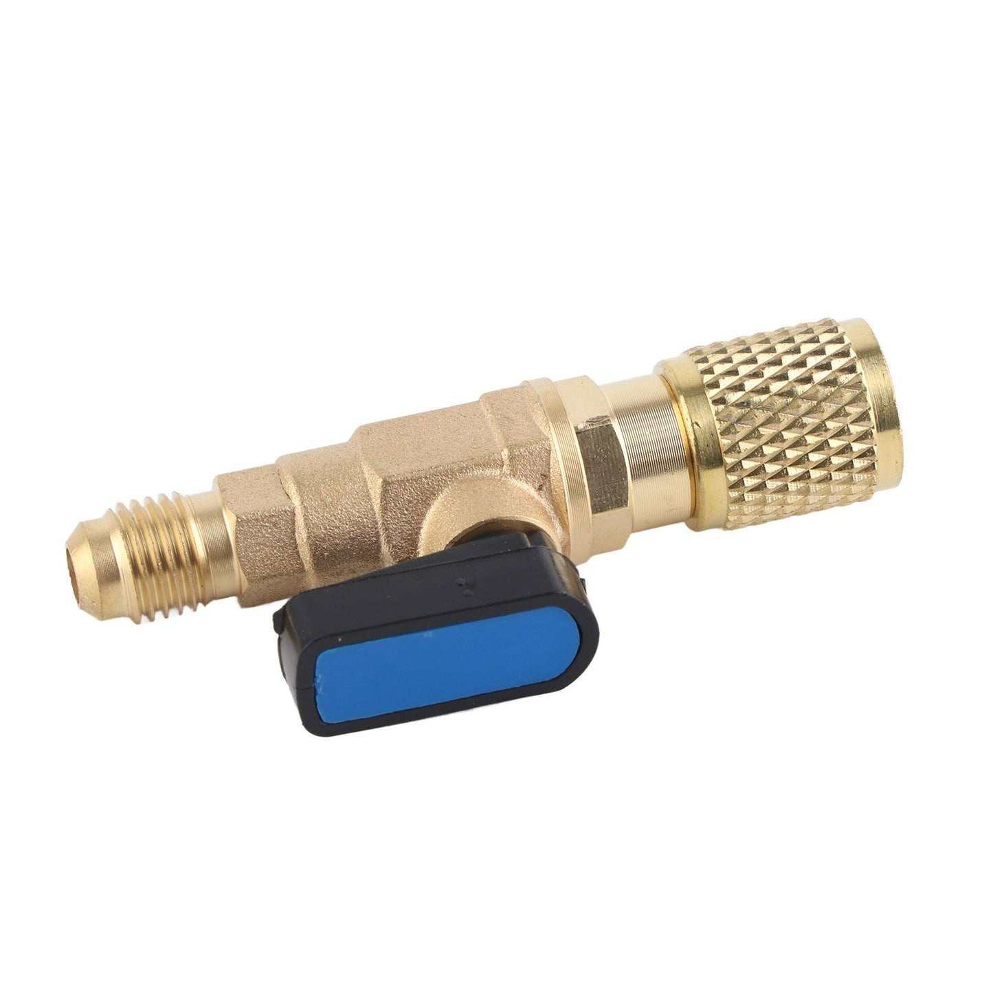 AC Air Conditioning Refrigeration Valve Refrigerant Liquid Hose Ball Valve Adapter Yellow V1294-YM0512-3113220278411
