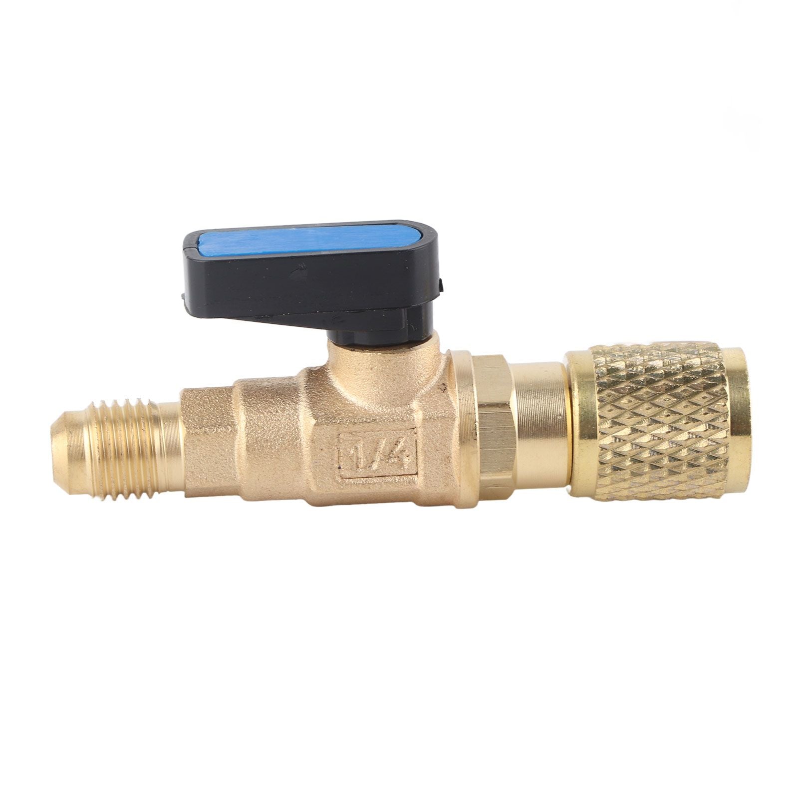 AC Air Conditioning Refrigeration Valve Refrigerant Liquid Hose Ball Valve Adapter Yellow V1294-YM0512-3113220278411
