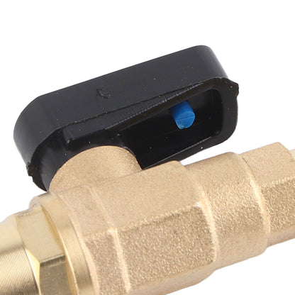 AC Air Conditioning Refrigeration Valve Refrigerant Liquid Hose Ball Valve Adapter Yellow V1294-YM0512-3113220278411
