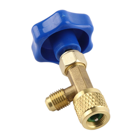 Universal Refrigerant Safety Valve Brass 1cm Diameter Cylinder Valve Replacement for Home Air Conditioner V1294-YM0512-3113220278511