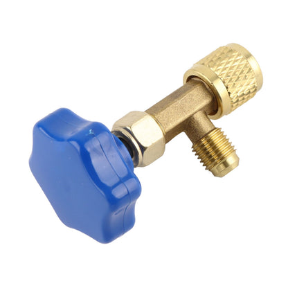 Universal Refrigerant Safety Valve Brass 1cm Diameter Cylinder Valve Replacement for Home Air Conditioner V1294-YM0512-3113220278511