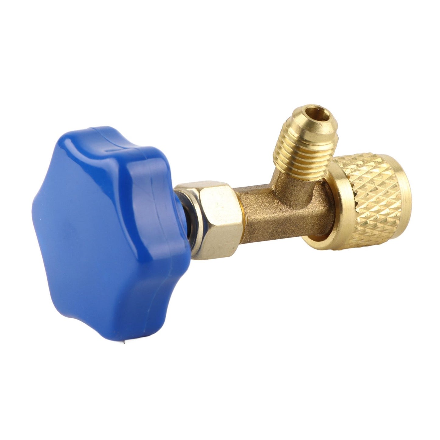 Universal Refrigerant Safety Valve Brass 1cm Diameter Cylinder Valve Replacement for Home Air Conditioner V1294-YM0512-3113220278511