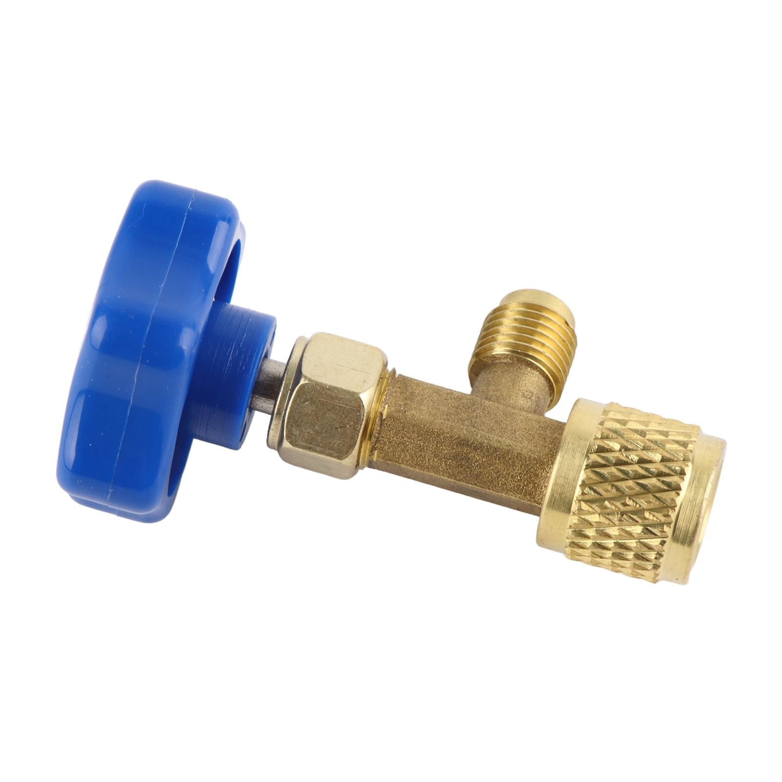 Universal Refrigerant Safety Valve Brass 1cm Diameter Cylinder Valve Replacement for Home Air Conditioner V1294-YM0512-3113220278511