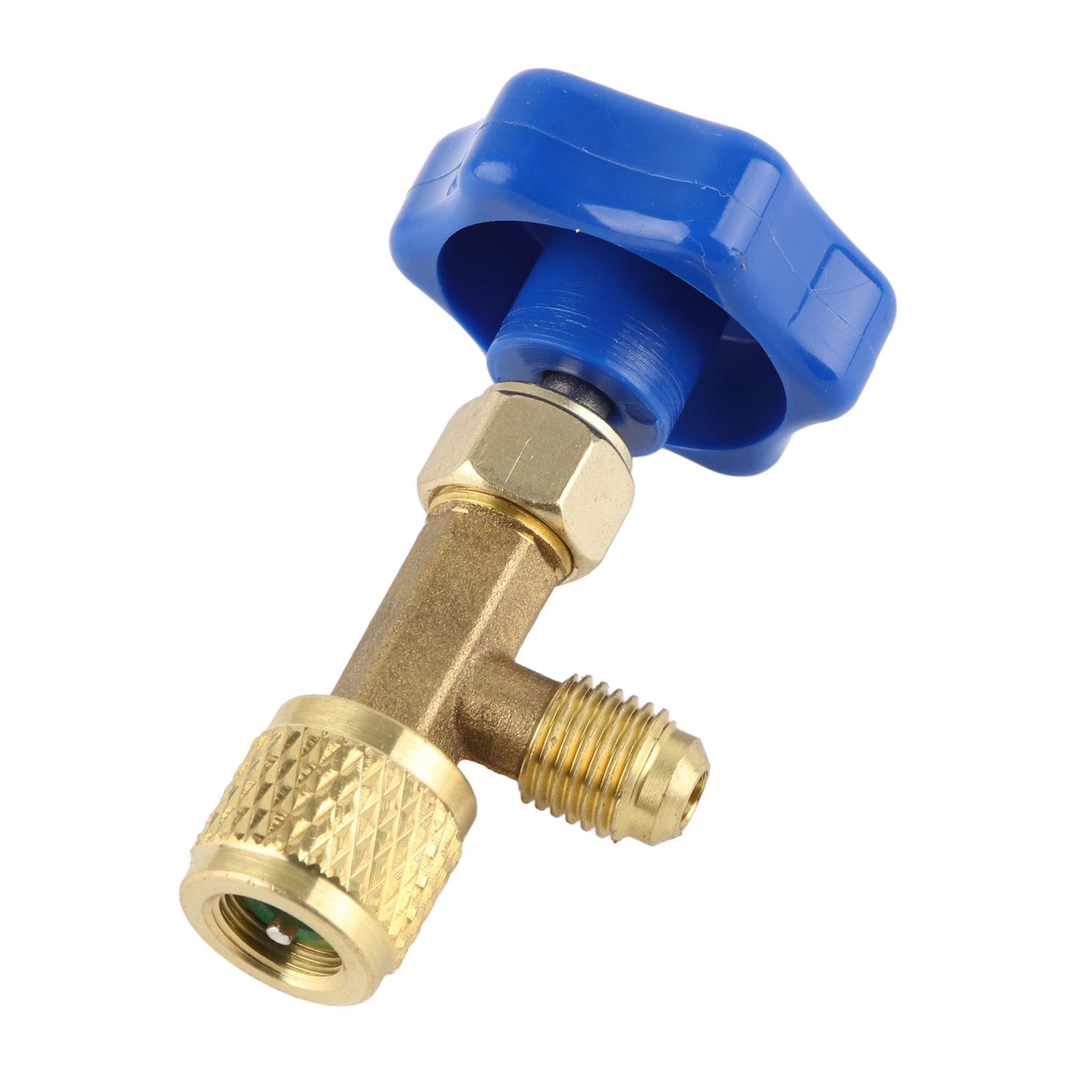 Universal Refrigerant Safety Valve Brass 1cm Diameter Cylinder Valve Replacement for Home Air Conditioner V1294-YM0512-3113220278511