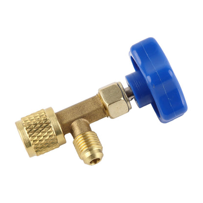 Universal Refrigerant Safety Valve Brass 1cm Diameter Cylinder Valve Replacement for Home Air Conditioner V1294-YM0512-3113220278511