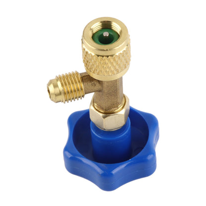 Universal Refrigerant Safety Valve Brass 1cm Diameter Cylinder Valve Replacement for Home Air Conditioner V1294-YM0512-3113220278511