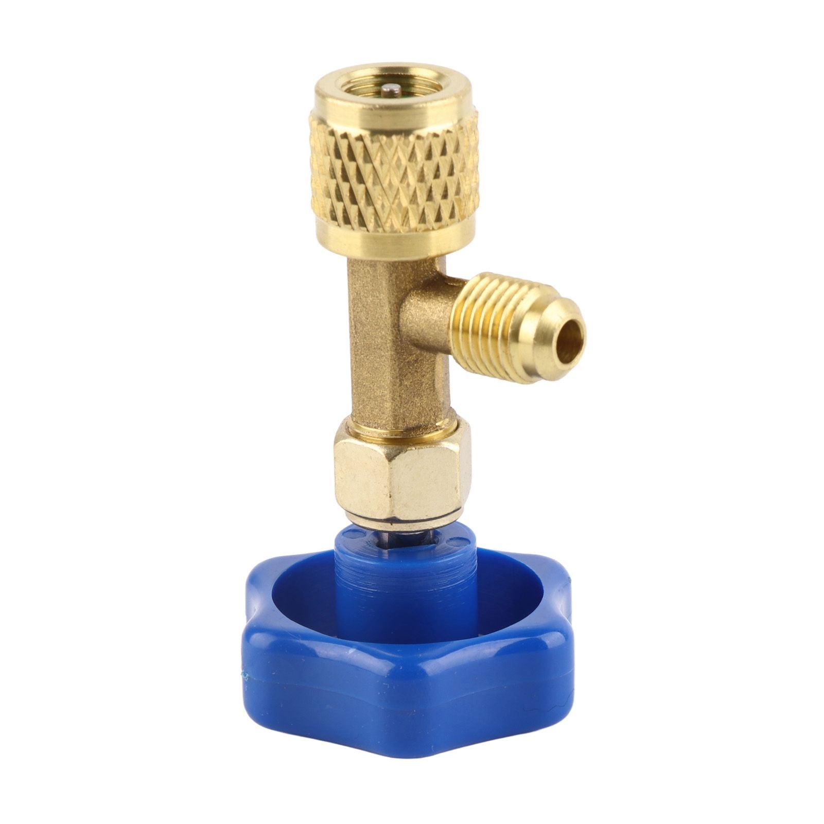 Universal Refrigerant Safety Valve Brass 1cm Diameter Cylinder Valve Replacement for Home Air Conditioner V1294-YM0512-3113220278511