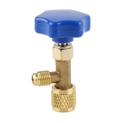 Universal Refrigerant Safety Valve Brass 1cm Diameter Cylinder Valve Replacement for Home Air Conditioner V1294-YM0512-3113220278511