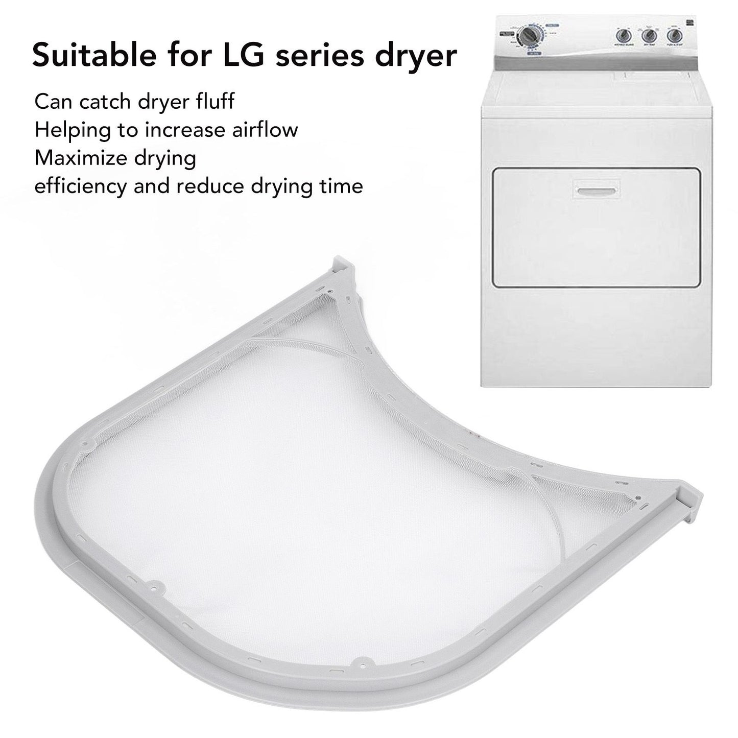 Dryer Lint Filter High Strength Replacement Lint Screen Filter 5231EL1003B for LG Drying Machine V1294-YM0512-3113220279111