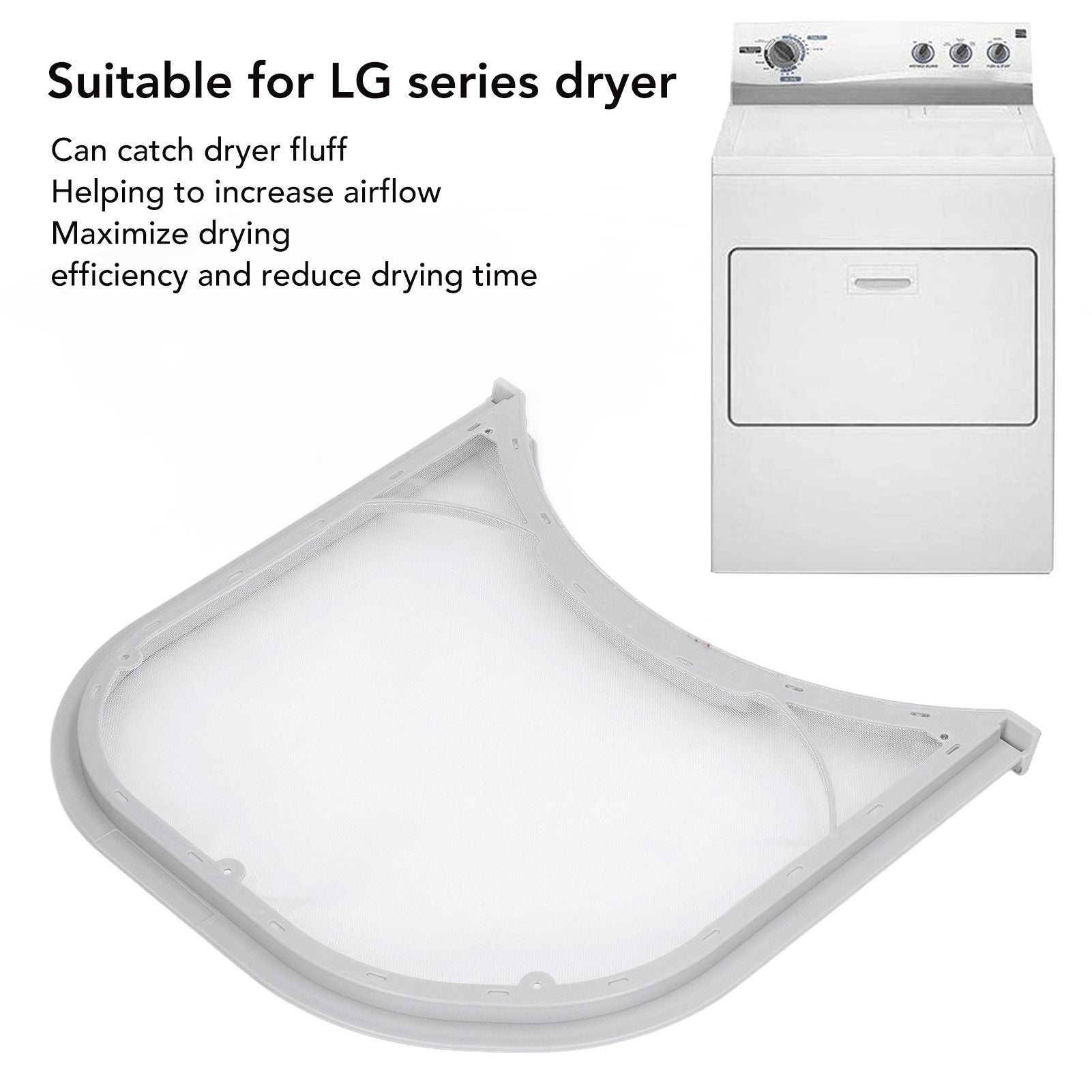 Dryer Lint Filter High Strength Replacement Lint Screen Filter 5231EL1003B for LG Drying Machine V1294-YM0512-3113220279111