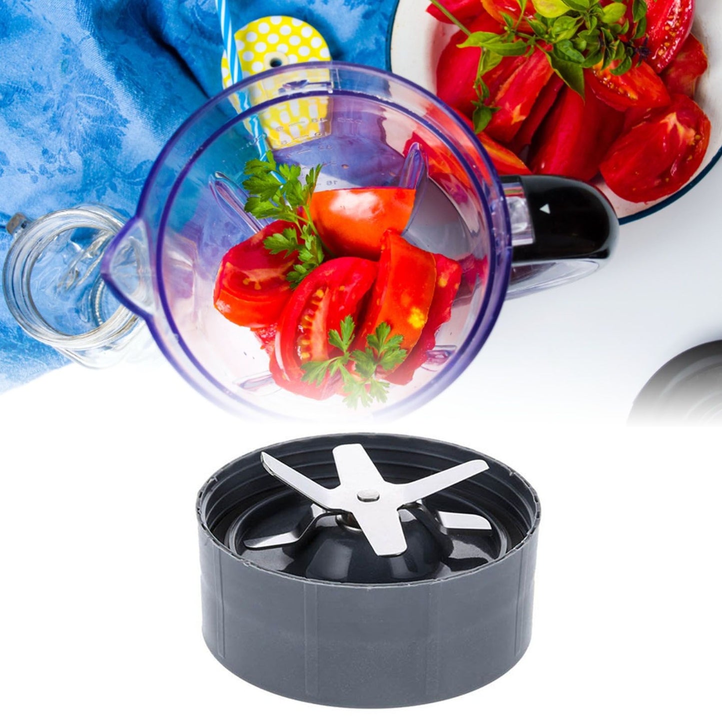 Juicer Blade Replacement Stainless Steel Cross Blade Knife Base Blender Blade Spare Parts for NB900W ABS V1294-YM0512-3113220279911