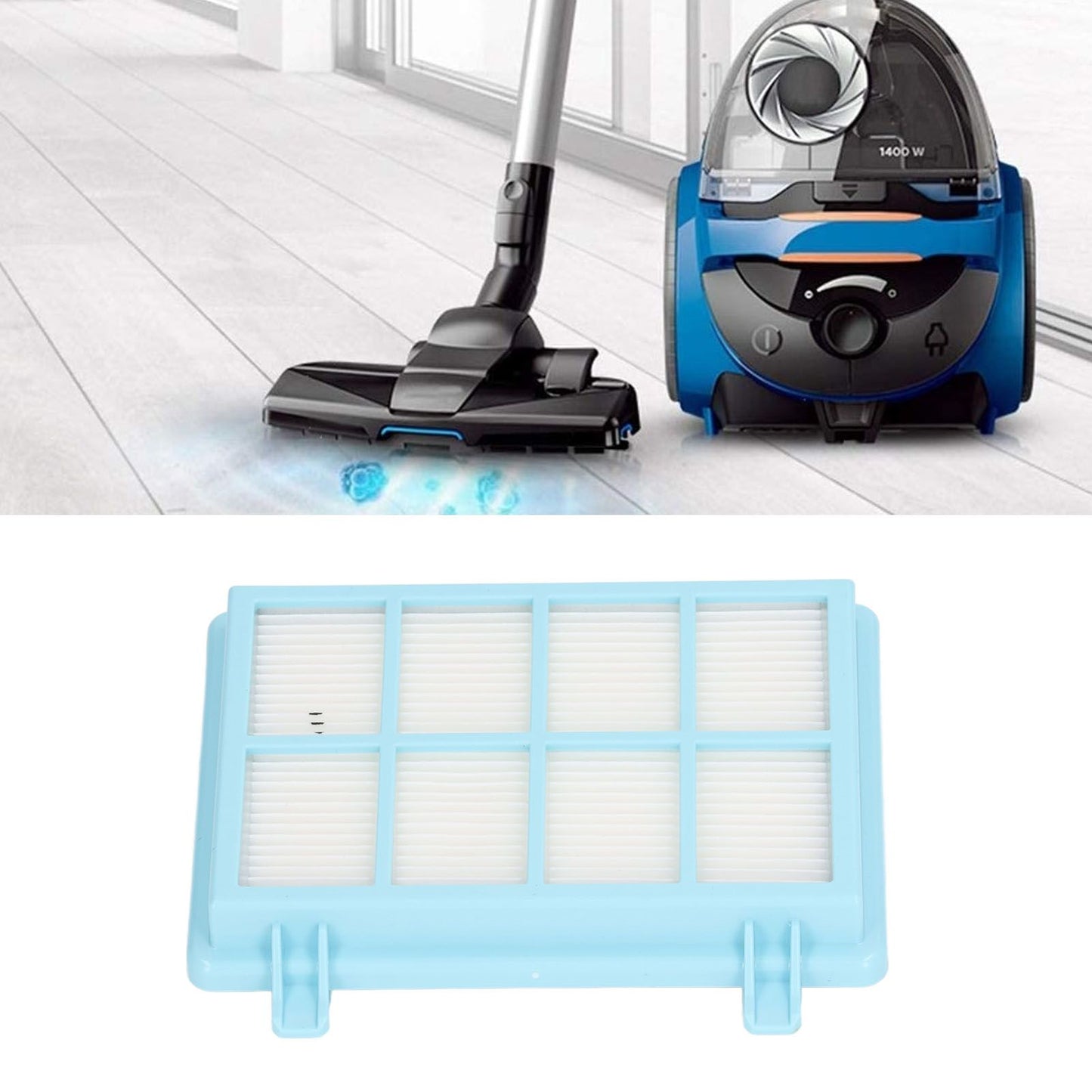 Vacuum Cleaner Rear Filter ABS High Efficiency Particulate Air Vacuum Cleaner Replacement Parts For PHILIPS V1294-YM0512-3113220281411