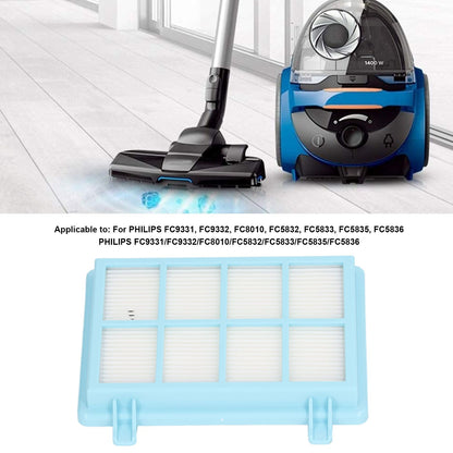 Vacuum Cleaner Rear Filter ABS High Efficiency Particulate Air Vacuum Cleaner Replacement Parts For PHILIPS V1294-YM0512-3113220281411