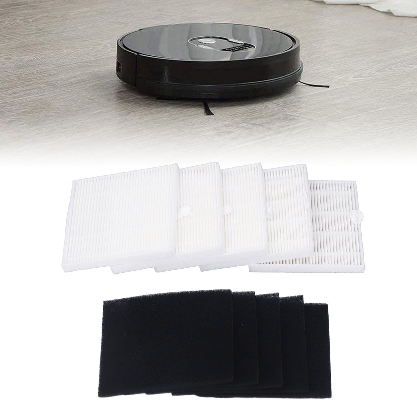 5 PCS Sweeper Replacement Filters for ILIFE A7 V80 V8s Sweeping Robot Filter Accessories V1294-YM0512-3113220281511