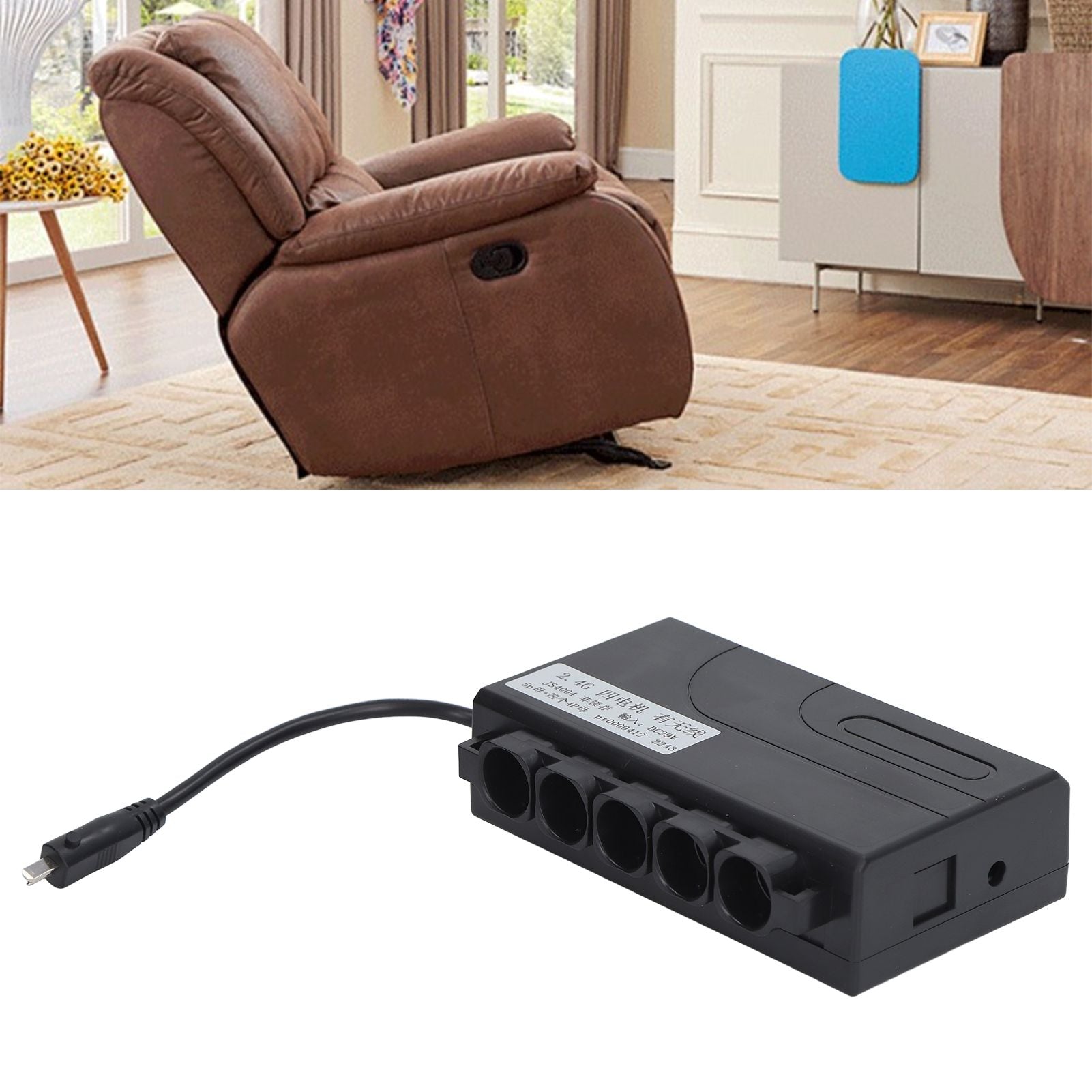 Recliner Wireless Controller 2.4G Single Motor Wireless Remote Control 1 for 4 Motor DC29V Electric Recliner V1294-YM0512-3113220283711