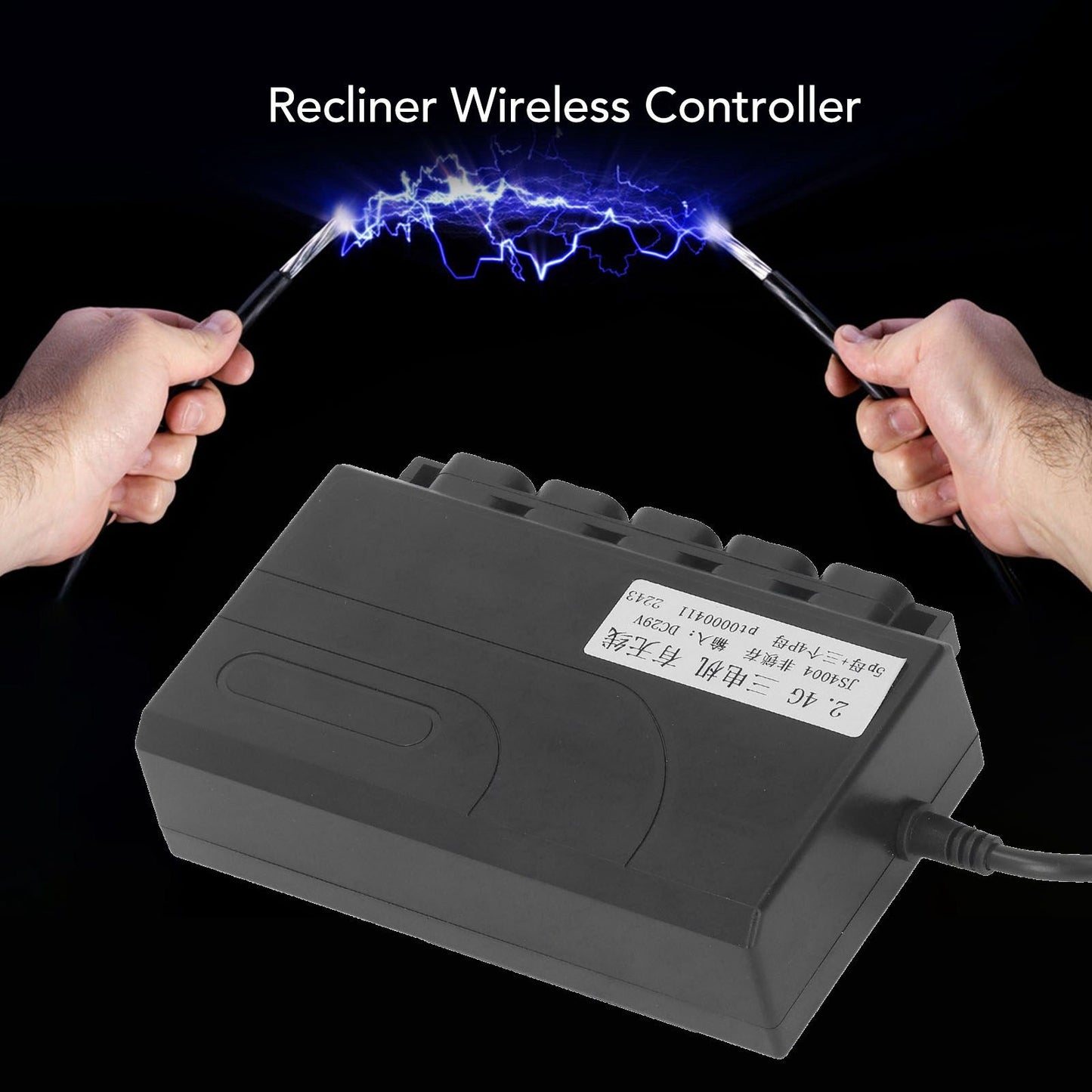 Recliner Wireless Controller Single 1 for 3 Motor 2.4GHz Reclining Furniture Controller for TV Window Bed V1294-YM0512-3113220283911