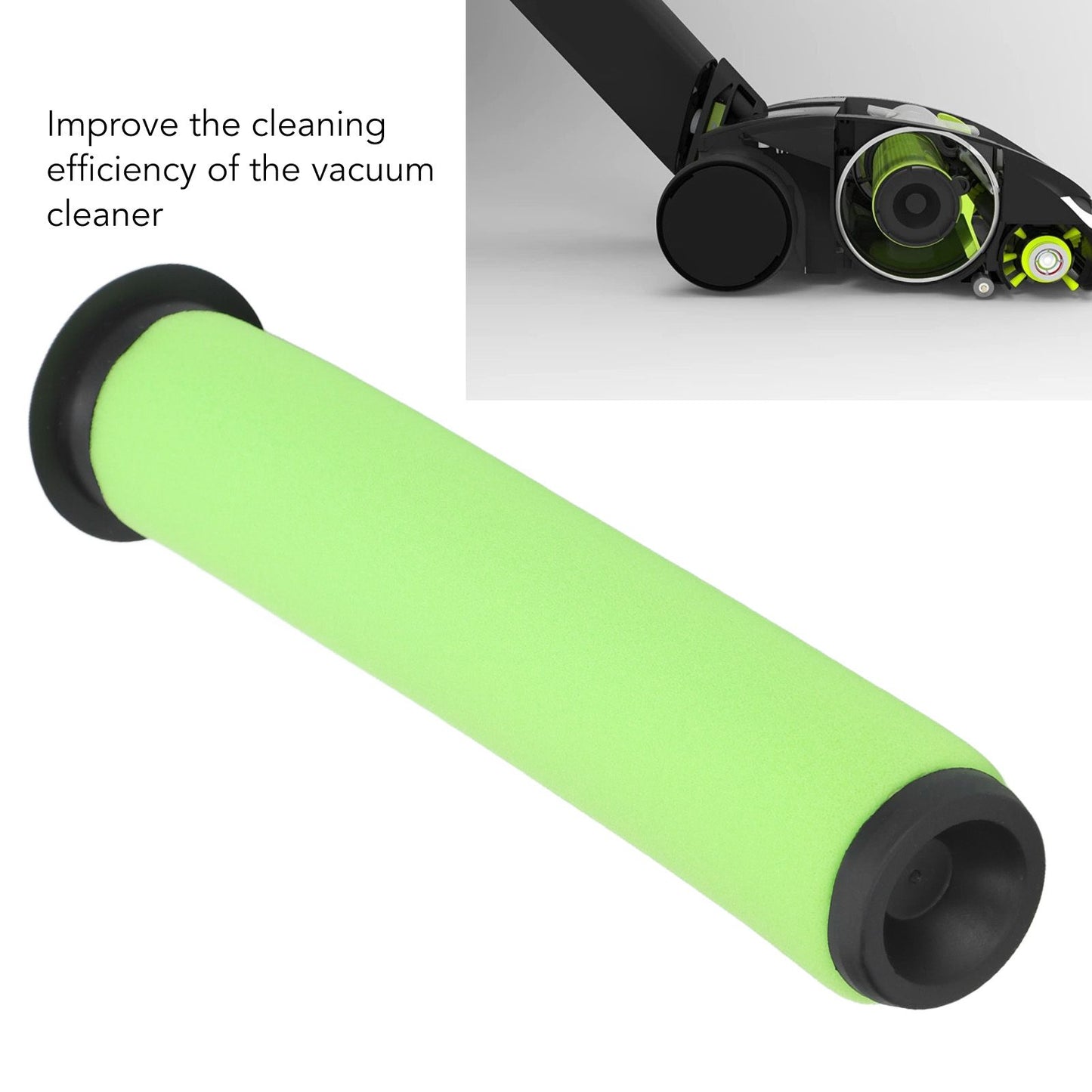 Vacuum Filter for AirRam Mk2 K9 Replacement Vacuum Cleaner Filter Parts Set with Black Brush for Daily V1294-YM0512-3113220285011