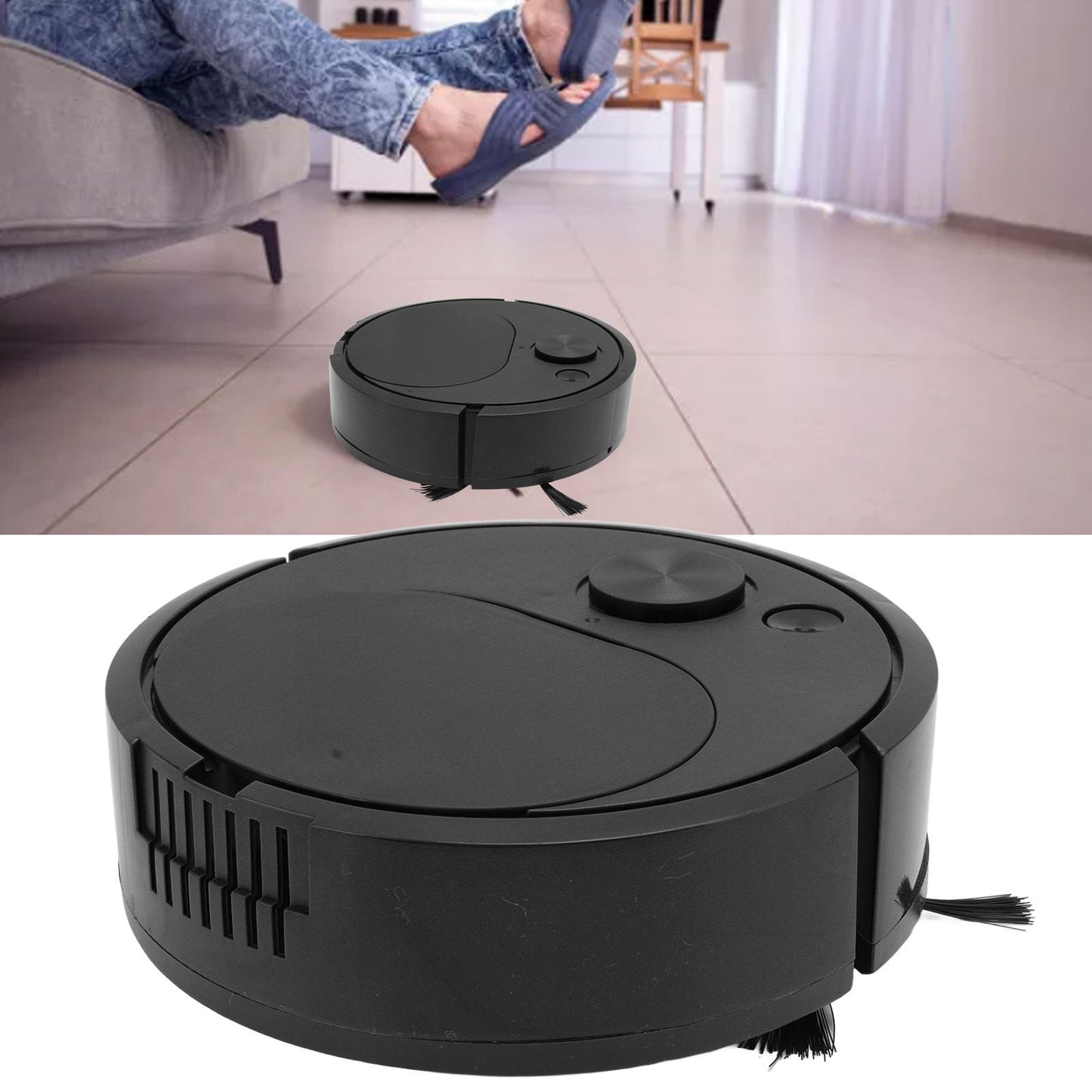 Robot Vacuum Cleaner Multifunctional USB Charging Mini Smart Sweeping Robot for Wooden Flooring Tile Carpet V1294-YM0512-3113220285211