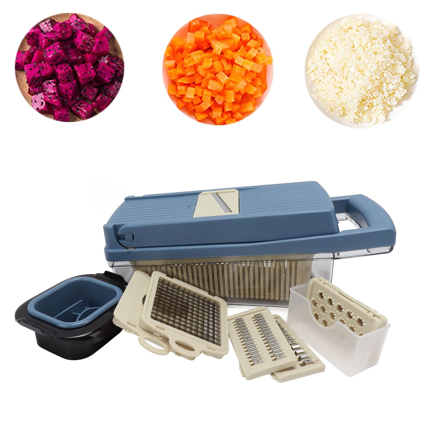 Vegetable Chopper Detachable Easy to Assemble Chopper Vegetable Cutter Food Chopper for Fruit V1294-YM0512-3113220287911