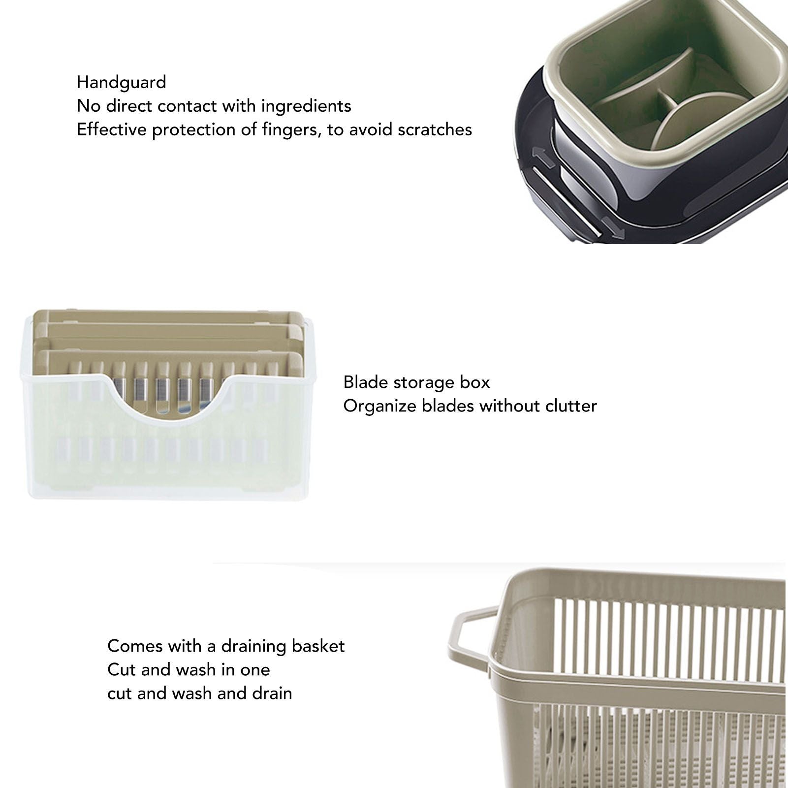 Vegetable Chopper Detachable Easy to Assemble Chopper Vegetable Cutter Food Chopper for Fruit V1294-YM0512-3113220287911