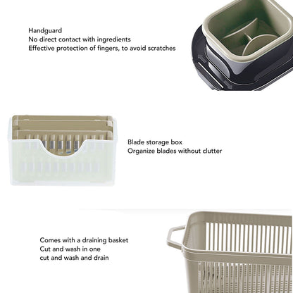 Vegetable Chopper Detachable Easy to Assemble Chopper Vegetable Cutter Food Chopper for Fruit V1294-YM0512-3113220287911