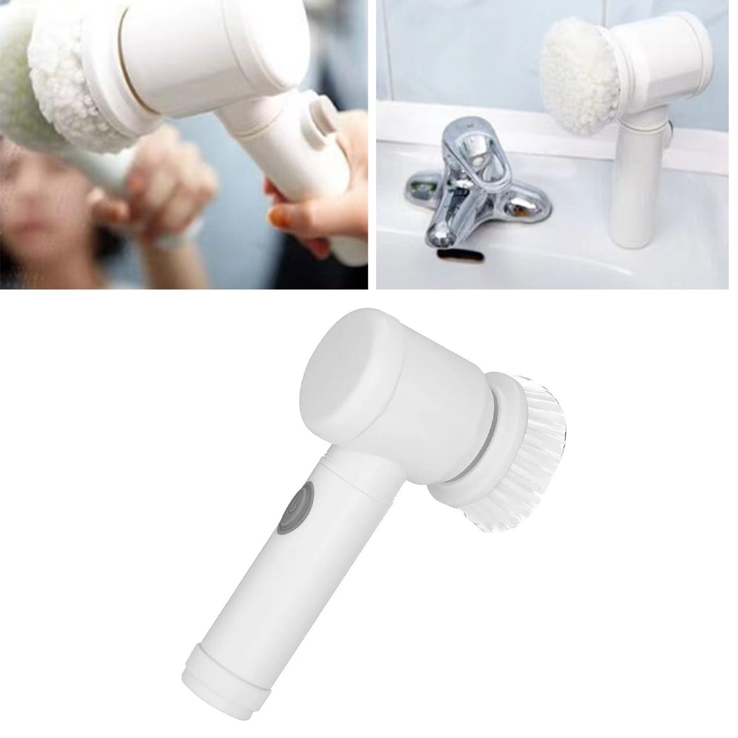 Electric Spin Scrubber Professional Cordless USB Rechargeable Automatic Handheld Cleaning Brush for Bathroom V1294-YM0512-3113220291011