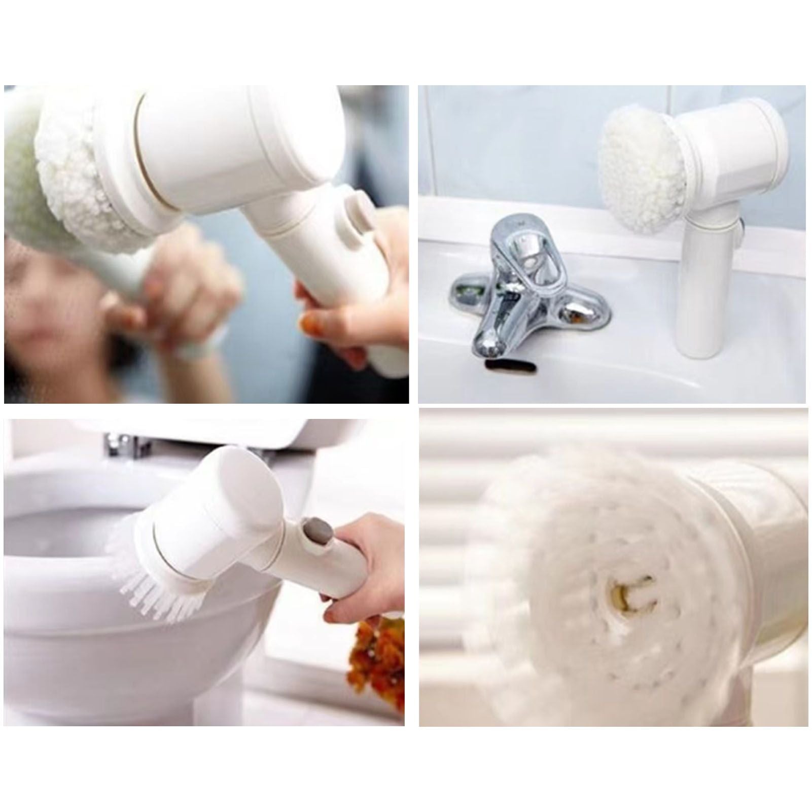 Electric Spin Scrubber Professional Cordless USB Rechargeable Automatic Handheld Cleaning Brush for Bathroom V1294-YM0512-3113220291011