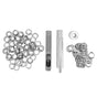 Grommet Tool Kit 100 Set Grommet Eyelets with Setting Tools Hole Cutter Mandrel for Tarps Handicraft V1294-YM0512-3114220091011
