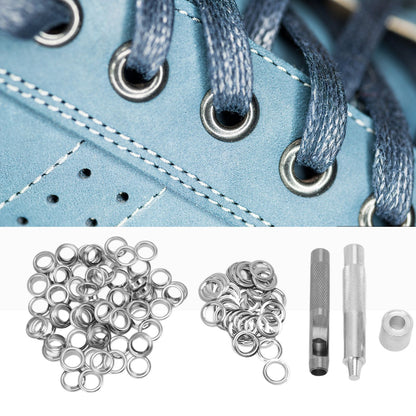 Grommet Tool Kit 100 Set Grommet Eyelets with Setting Tools Hole Cutter Mandrel for Tarps Handicraft V1294-YM0512-3114220091011