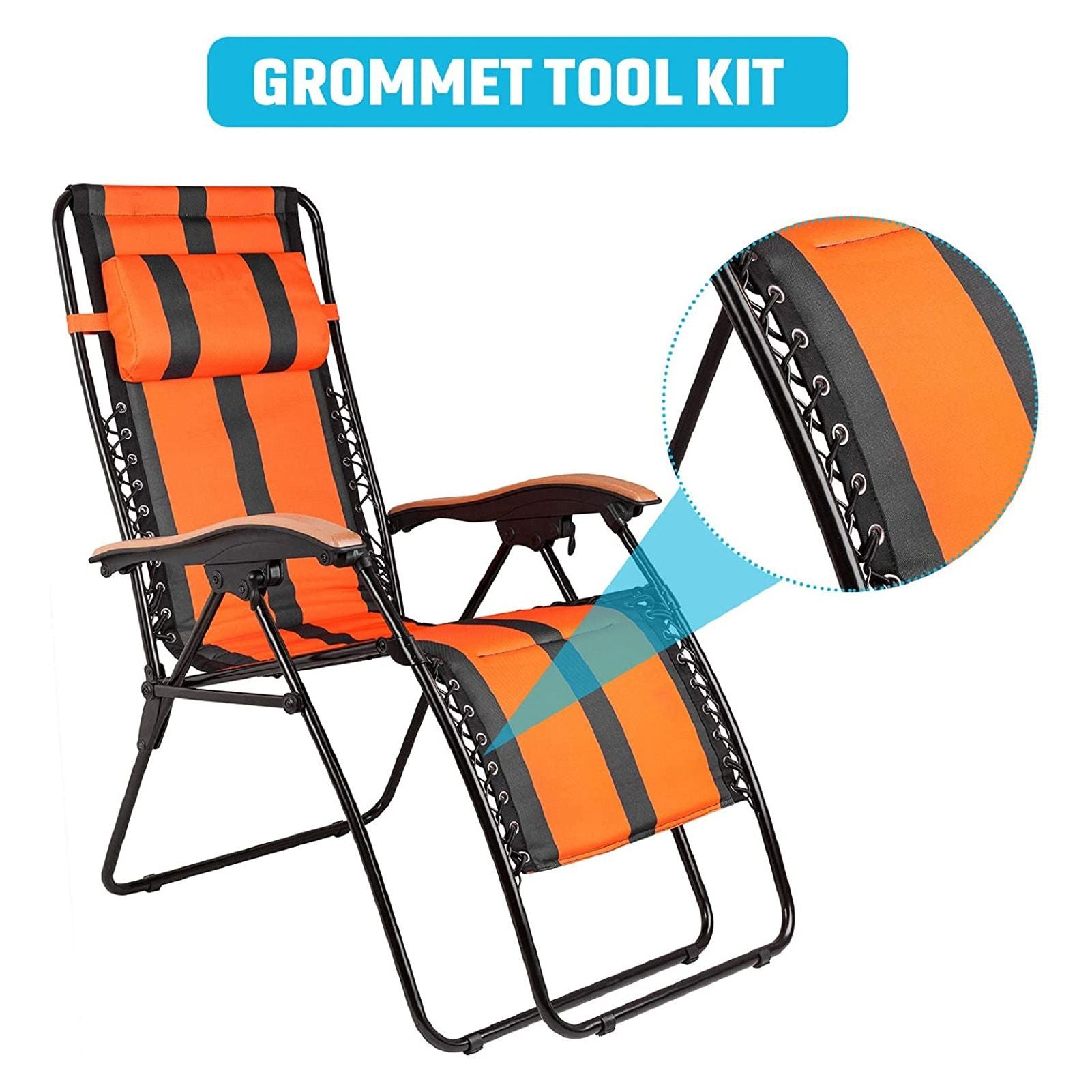 Grommet Tool Kit 100 Set Grommet Eyelets with Setting Tools Hole Cutter Mandrel for Tarps Handicraft V1294-YM0512-3114220091011
