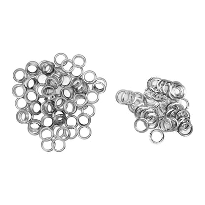 Grommet Tool Kit 100 Set Grommet Eyelets with Setting Tools Hole Cutter Mandrel for Tarps Handicraft V1294-YM0512-3114220091011