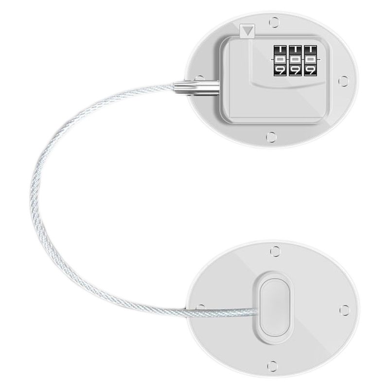 Refrigerator Lock Combination Design Strong Metal ABS Multifunction Freezer Lock for Cabinet Window Door FQ1 V1294-YM0512-3114220092111