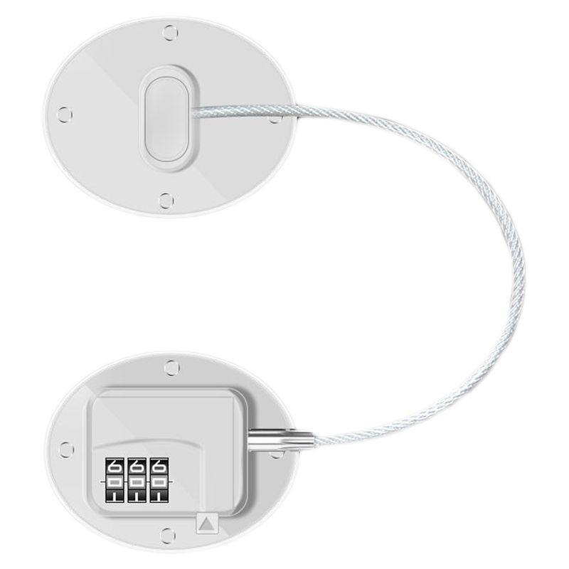 Refrigerator Lock Combination Design Strong Metal ABS Multifunction Freezer Lock for Cabinet Window Door FQ1 V1294-YM0512-3114220092111