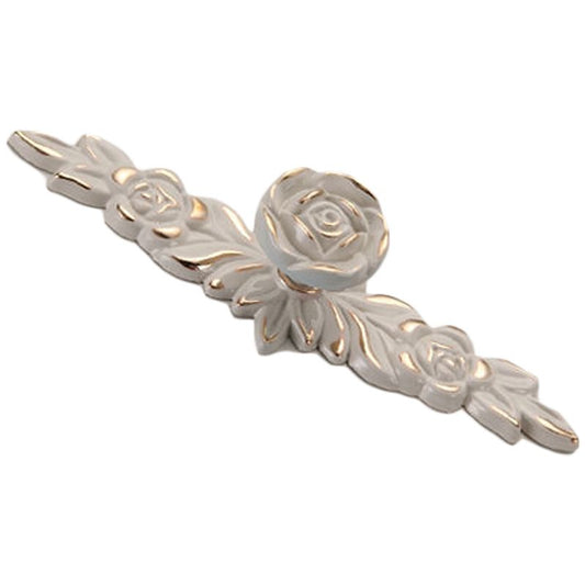 Euro Rose Cabinet Knobs Vintage Exquisite 3D Zinc Alloy Flower Drawer Pull Handles for Kitchen Bedroom and V1294-YM0512-3114220092313