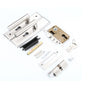 Keyed Entry Door Lock Silent Double Latch Irregular Stainless Steel Door Handle Lock for Bedroom Hotel Balcony V1294-YM0512-3114220093411