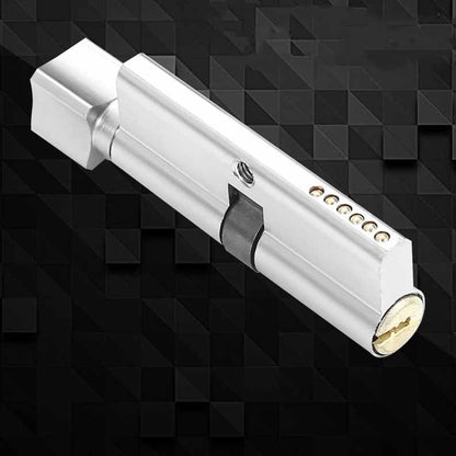 Keyed Entry Door Lock Silent Double Latch Irregular Stainless Steel Door Handle Lock for Bedroom Hotel Balcony V1294-YM0512-3114220093411