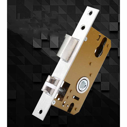 Keyed Entry Door Lock Silent Double Latch Irregular Stainless Steel Door Handle Lock for Bedroom Hotel Balcony V1294-YM0512-3114220093411
