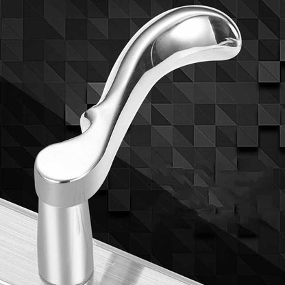 Keyed Entry Door Lock Silent Double Latch Irregular Stainless Steel Door Handle Lock for Bedroom Hotel Balcony V1294-YM0512-3114220093411