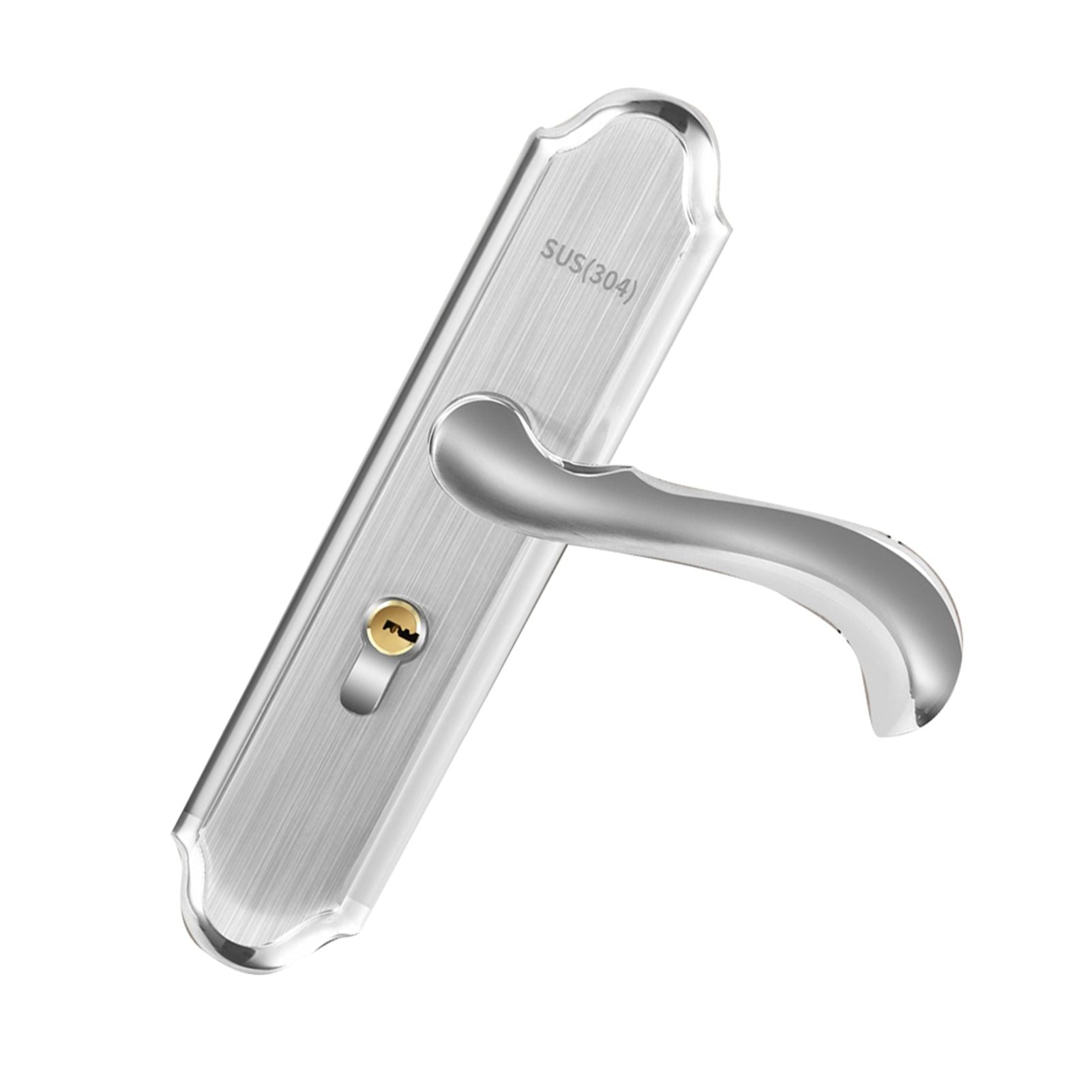 Stainless Steel Handle Door Lock Mechanical Magnetic Security Entry Lever Lock for Bedroom Hotel Balcony V1294-YM0512-3114220093511