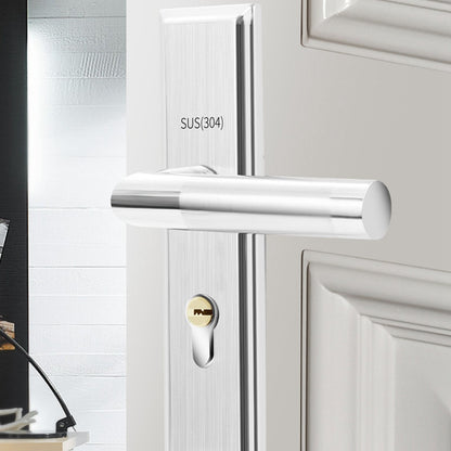 Stainless Steel Handle Door Lock Mechanical Magnetic Security Entry Lever Lock for Bedroom Hotel Balcony V1294-YM0512-3114220093511