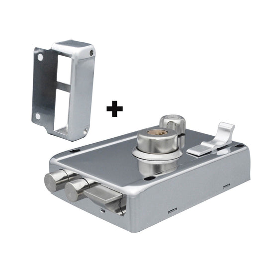 Household Lock Exterior Door Padlocks Gate Insurance Household Lock Kit Vintage Style with Deadbolt Cylinder V1294-YM0512-3114220093711