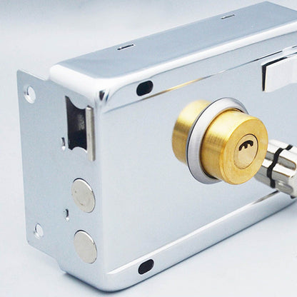 Household Lock Exterior Door Padlocks Gate Insurance Household Lock Kit Vintage Style with Deadbolt Cylinder V1294-YM0512-3114220093711