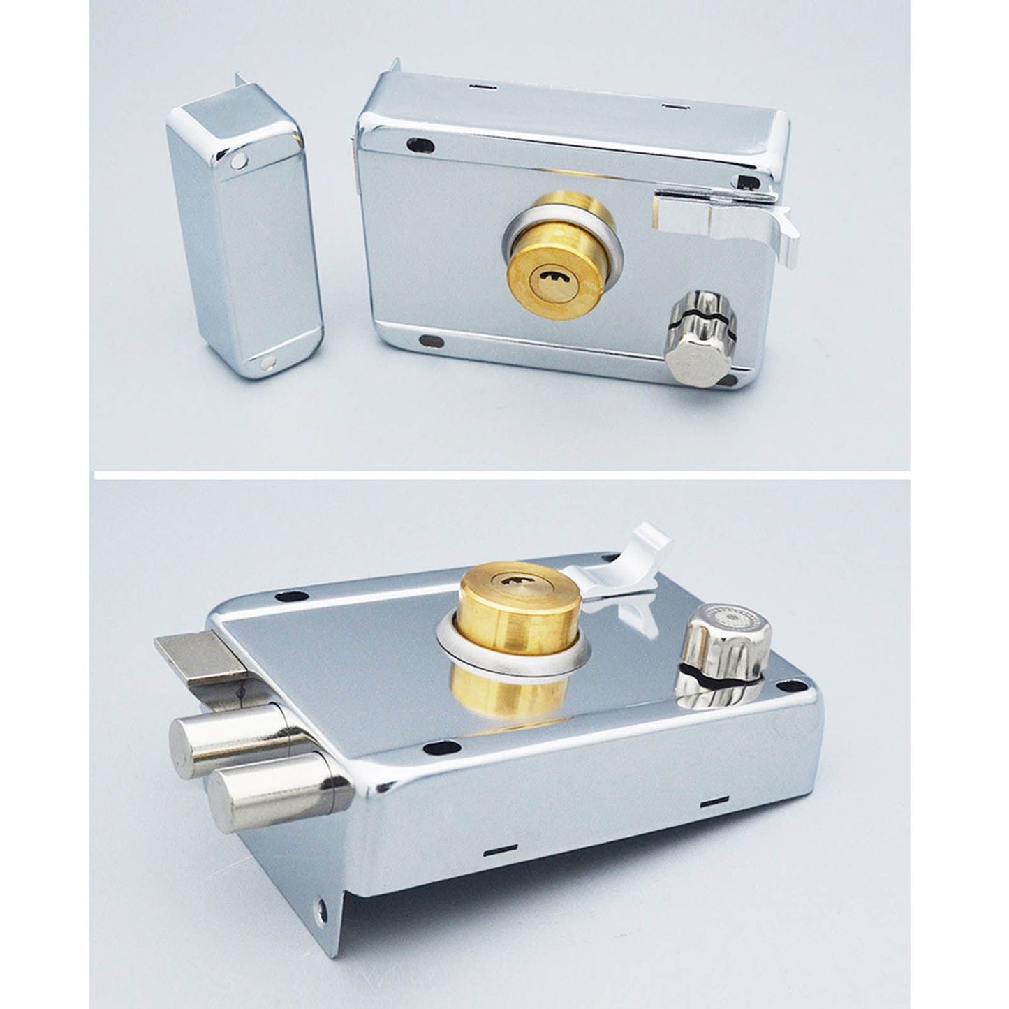 Household Lock Exterior Door Padlocks Gate Insurance Household Lock Kit Vintage Style with Deadbolt Cylinder V1294-YM0512-3114220093711