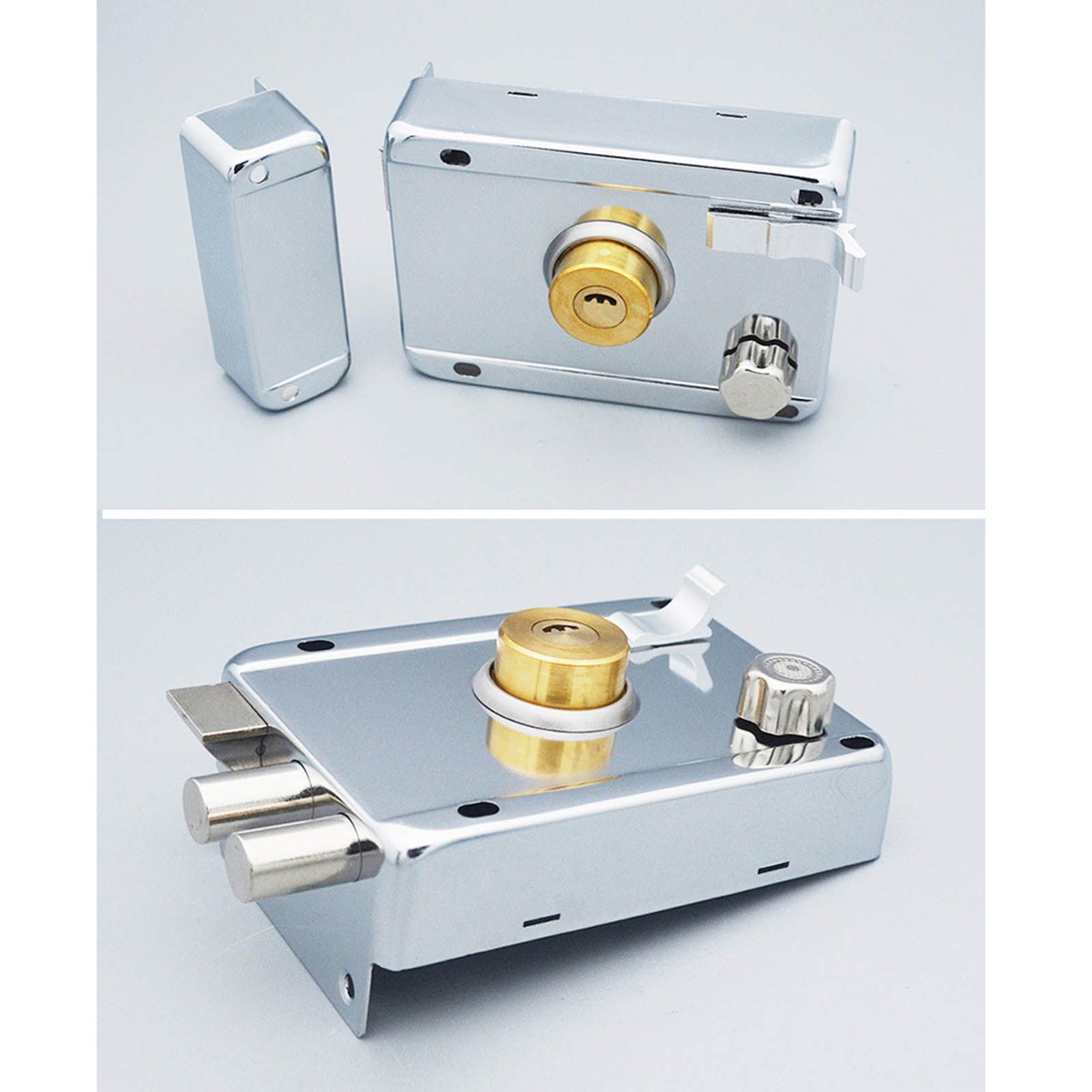 Household Lock Exterior Door Padlocks Gate Insurance Household Lock Kit Vintage Style with Deadbolt Cylinder V1294-YM0512-3114220093711