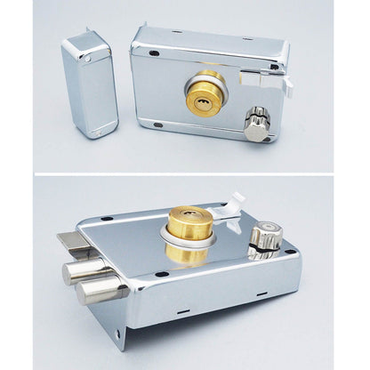 Household Lock Exterior Door Padlocks Gate Insurance Household Lock Kit Vintage Style with Deadbolt Cylinder V1294-YM0512-3114220093711