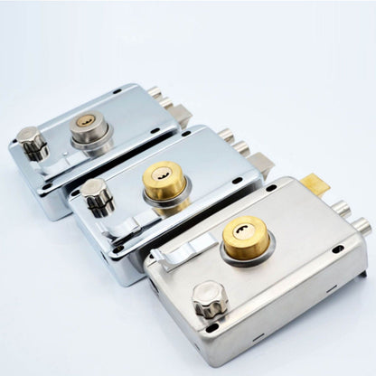 Household Lock Exterior Door Padlocks Gate Insurance Household Lock Kit Vintage Style with Deadbolt Cylinder V1294-YM0512-3114220093711