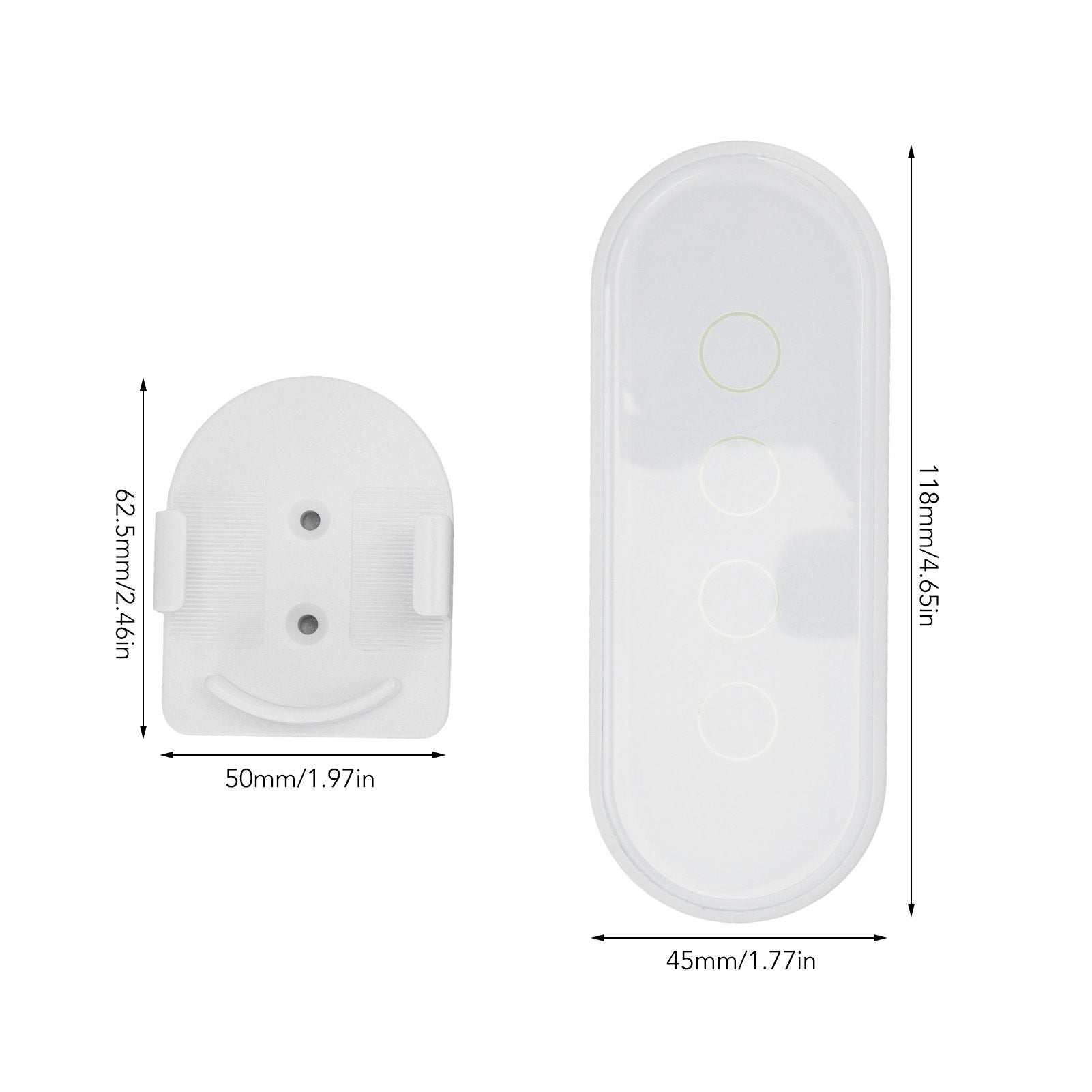 Wifi Wireless Smart Button for ZigBee for TUYA 4 Buttons 3 Way Remote Control for Home White V1294-YM0512-3114220097011